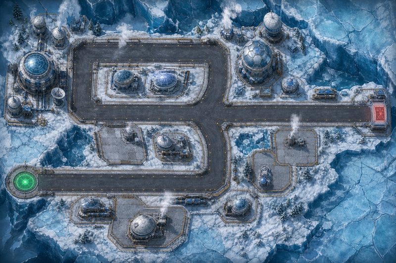 Frozen Research Base battlefield
